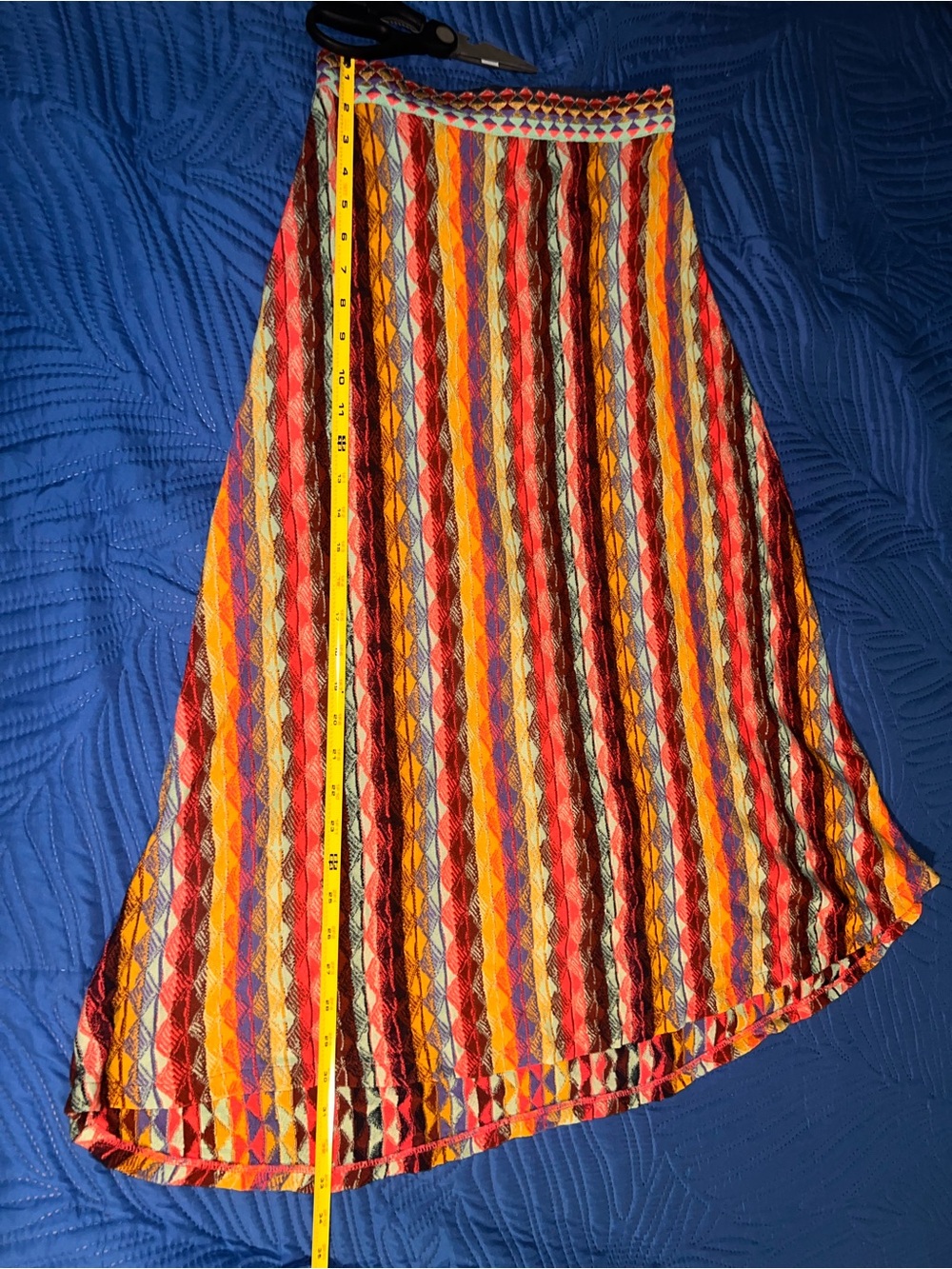 Aldo Martins Rainbow Multi-Stripe Textured Maxi Skirt - Picture 15 of 15